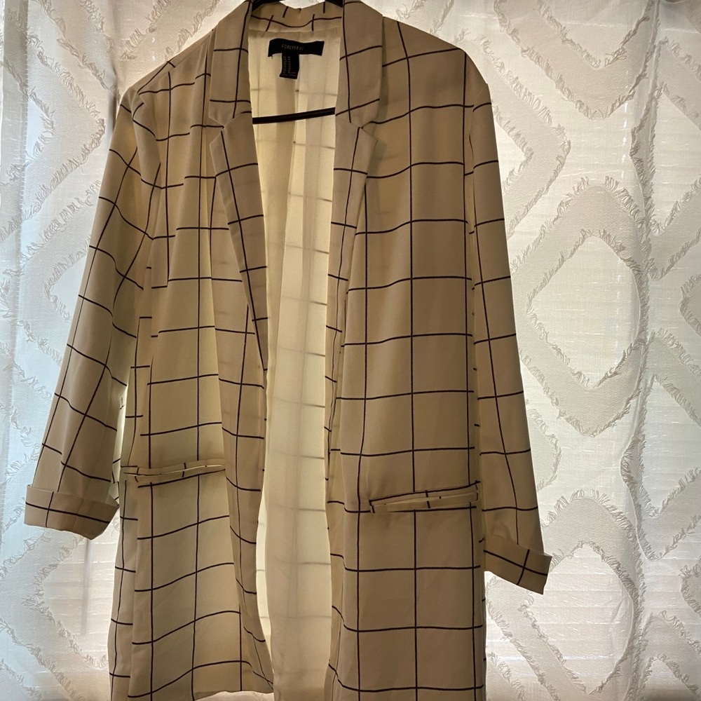 Forever 21 checkered blazer